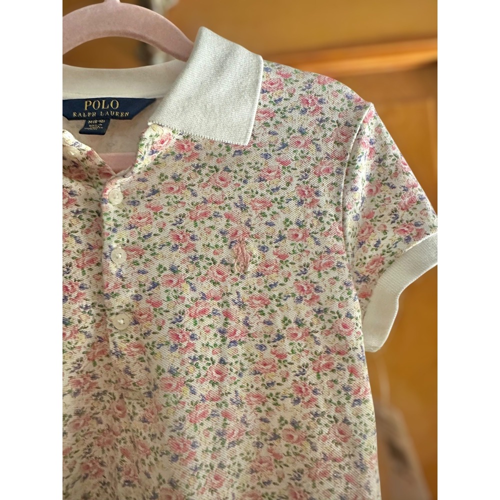 SHIPS TODAY 🎁 Ralph Lauren Girls M Medium 8-10‎ Dress Short Sleeve Floral Dress - Picture 7 of 8